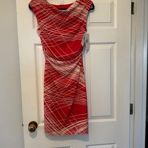Red David Meister size 2 dress
